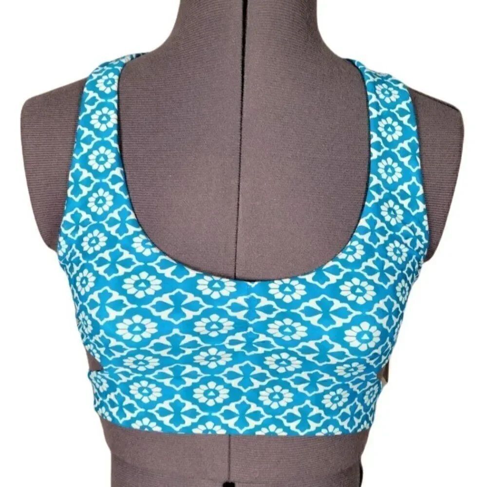 Tori Praver Cut Out Racerback Bikini Top Sz XS